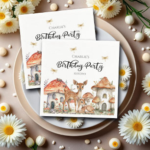 Serviette En Papier Boho Woodland Forest Animaux fête d'anniversaire