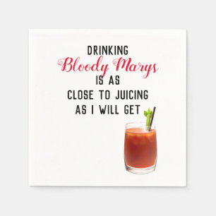 Serviette En Papier Boire Bloody Marys