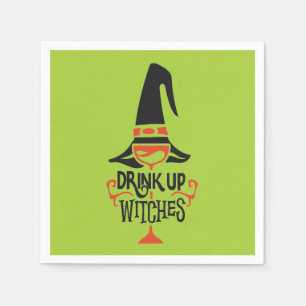 Serviette En Papier Boire des sorcières   Halloween