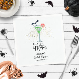 Serviette En Papier Boire des Whitches Halloween Cocktail Fête des mar