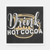 Serviette En Papier Boire du cacao chaud (Devant)