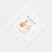 Serviette En Papier Boire Et Être Heureux Dîner Thanksgiving Boissons (Coin)