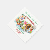 Serviette En Papier Boire jusqu'à la dernière goutte Fête de Bachelore (Coin)