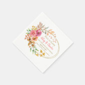 Serviette En Papier Boire signature mariage de automne serviettes de c (Coin)