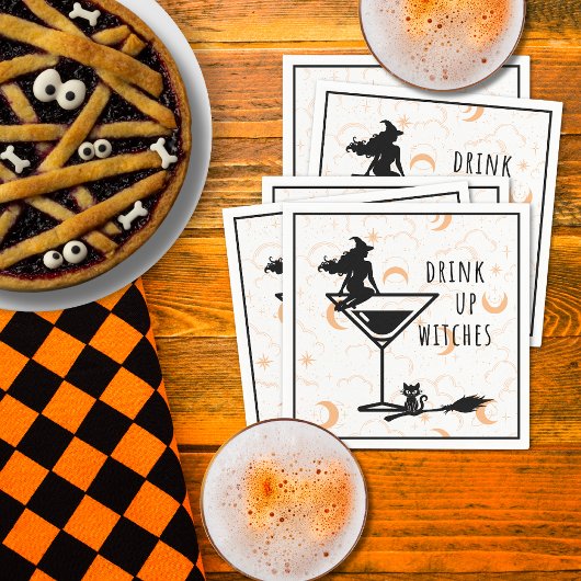 Serviette En Papier Boire Sorcières Cocktail serviettes