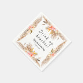 Serviette En Papier Boire sur les plages Bachelorette Party (Coin)