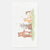 Serviette En Papier Bois Animaux Danser Pique-nique Forêt (Devant)