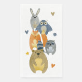 Serviette En Papier Bois Animaux Wild One Papier serviettes (Devant)