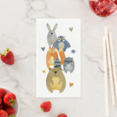 Serviette En Papier Bois Animaux Wild One Papier serviettes (En situation)