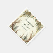 Serviette En Papier Bois de Cerf Rustique Rustique (Coin)
