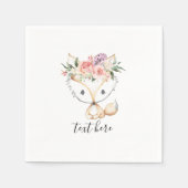 Serviette En Papier bois de renard, mignon (Devant)