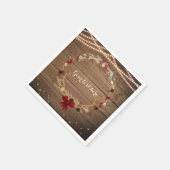 Serviette En Papier Bois et lumières rustiques de la couronne Antler d (Coin)