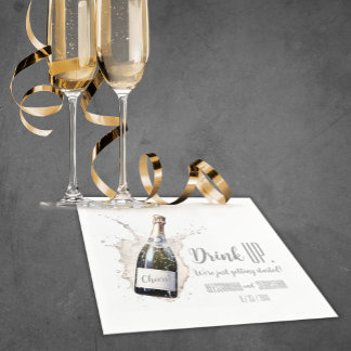 Serviette En Papier "Bois. On commence juste !" Mariage