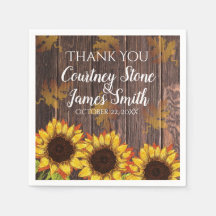Bois rustique et tournesol | MARIAGE CAMPAGNARD