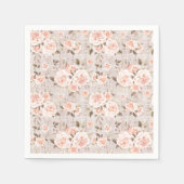 Serviette En Papier Bois rustique & Roses romantiques Shabby Chic Mari (Devant)