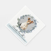 Serviette En Papier Bois Sur Moi ! Fils mariage de chien de Terrier Fo (Coin)