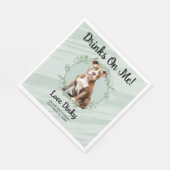 Serviette En Papier Bois Sur Moi ! Pitbull Chien mariage animal (Coin)