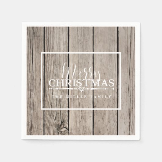 Serviette En Papier Bois, Vacances (Devant)