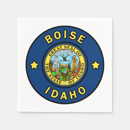 Serviette En Papier Boise Idaho (Devant)