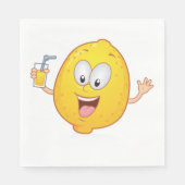 Serviette En Papier Boisson de citron juteux (Devant)