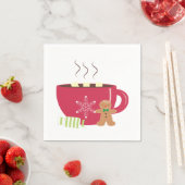 Serviette En Papier Boisson de Noël Napkin (En situation)