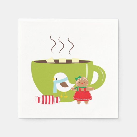 Serviette En Papier Boisson de Noël Napkin (Devant)