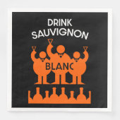 Serviette En Papier Boisson de vin Sauvignon Blanc (Devant)