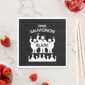 Serviette En Papier Boisson de vin Sauvignon Blanc (En situation)