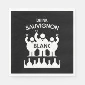 Serviette En Papier Boisson de vin Sauvignon Blanc (Devant)