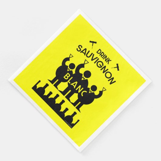 Serviette En Papier Boisson de vin Sauvignon Blanc (Coin)