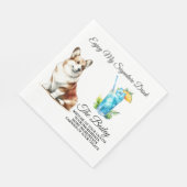 Serviette En Papier Boisson distinctive Welsh Corgi Mariage (Coin)