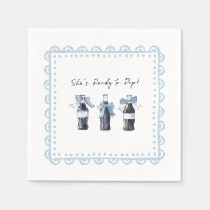 Serviette En Papier Boisson gazeuse bébé bleu prête à POP