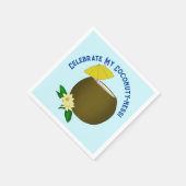 Serviette En Papier Boisson tropicale à la noix de coco (Coin)