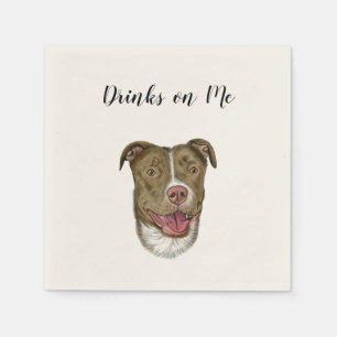 Serviette En Papier Boissons de chien sur mes serviettes (chien)