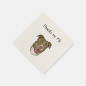 Serviette En Papier Boissons de chien sur mes serviettes (chien) (Coin)