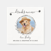 Serviette En Papier Boissons Élégantes Sur Moi Personnalisé Animaux Ph (Devant)