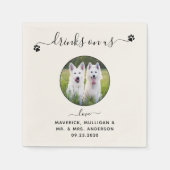 Serviette En Papier Boissons Modernes Personnalisées Sur Nous Photo Ma (Devant)