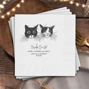 Serviette En Papier Boissons Offertes Animaux de Compagnie Dessin à la