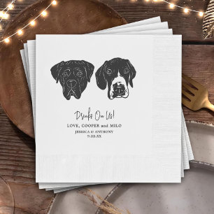 Serviette En Papier Boissons Offertes Animaux de Compagnie Dessin Pers