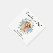 Serviette En Papier Boissons Offertes Bar Ouvert Photo d'Animaux Eucal (Coin)