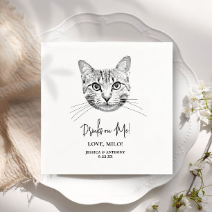 Serviette En Papier Boissons Personnalisées Pour Animaux De Compagnie