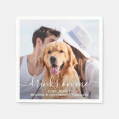 Serviette En Papier Boissons Photo Moderne Personnalisées Sur Moi Chie (Devant)