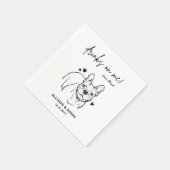 Serviette En Papier Boissons sur Me Chien French Bulldog Mariage Cockt (Coin)