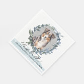 Serviette En Papier Boissons sur moi Australian Shepherd Pet Mariage (Coin)