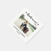 Serviette En Papier Boissons sur moi | Cute Modèle chien photo Mariage (Coin)