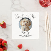 Serviette En Papier Boissons Sur Moi Fun Pet Mariage Photo (En situation)