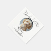 Serviette En Papier Boissons Sur Moi Fun Pet Mariage Photo (Coin)