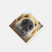 Serviette En Papier Boissons sur moi mignon chien amusant Mariage phot (Coin)