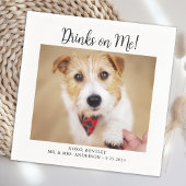 Serviette En Papier Boissons sur moi mignon Modèle Chat Chien Photo Ma