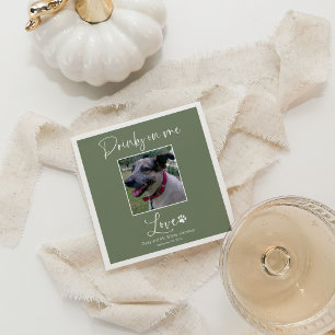 Serviette En Papier Boissons Sur Moi Photo De Compagnie Canine Calligr